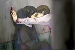  black_hair blood brown_hair couple doctor jewelry kiss makino_kei miyata_shiro priest short_hair siren twins 