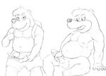  anthro arm_support backpack balls banjo-kazooie banjo_(banjo-kazooie) bear circumcised clothed clothing erection greyscale half-closed_eyes humanoid_penis line_art looking_at_viewer looking_pleasured male mammal masturbation monochrome moobs multiple_images multiple_poses musclegut naughty_face navel nipples nude open_mouth pants_down partially_clothed penile_masturbation penis plantigrade pose reclining seyrmo sitting sketch slightly_chubby solo topless vein veiny_penis video_games 