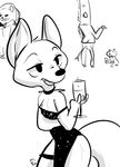  alcohol anthro badger beverage canine champagne clothing collar disney dress female fox giraffe gown hamster male mammal mustelid party rodent skye_(zootopia) suit unknown_artist wide_hips zootopia 