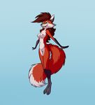  anthro canine female fox green_eyes hi_res invalid_tag mammal nude solo vistamage 