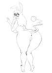 anthro azumarill big_butt breasts butt eyewear female glasses hair ipan looking_at_viewer nintendo pok&eacute;mon presenting solo video_games whitney_(aj_the_flygon) 