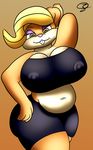  big_breasts big_butt breasts butt female j5furry looney_tunes mature_female mother parent patricia_bunny slightly_chubby warner_brothers 