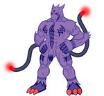  2016 2_tails abs anso/rez anthro balls beard biceps big_hands big_muscles electivire facial_hair flaccid gengar genital_piercing ghost humanoid_penis hybrid male multi_tail muscular muscular_male nintendo nude pecs penis penis_piercing piercing pok&eacute;mon pok&eacute;morph prince_albert_piercing red_eyes retracted_foreskin solo spirit uncut video_games 