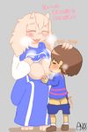  breastfeeding protagonist_(undertale) toriel undertale video_games wonkake 