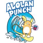  alolan_raichu glass hawaiian_punch nintendo parody pok&eacute;mon surfing video_games water 