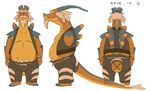  2014 dragon kemono male moto_(pixiv) motogen scalie slightly_chubby solo tagme 