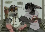  2016 anthro armpit_hair bench black_hair black_nose cactus canine cheek_tuft cigarette clothed clothing collarbone detailed_background dex_(entoxia) dialogue digital_media_(artwork) dog donkey duo elbow_tufts english_text entoxia equine eyewear flat_colors front_view fully_clothed fur grey_fur grey_hair guide_lines hair hat humanoid_hands leaning_on_elbow long_hair looking_away male mammal mixed_media on_bench pants pencil_(artwork) schnauzer shirt short_hair sitting smile smirk speech_bubble sunglasses text tony_(entoxia) traditional_media_(artwork) tuft 