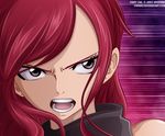  erza_scarlet fairy_tail red_hair solo 