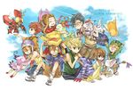  5boys agumon bag blonde_hair blue_eyes blue_hair brown_eyes brown_hair digimon digimon_adventure everyone fur gabumon glasses gloves goggles gomamon hat horns ishida_yamato izumi_koushirou kido_jou konagonana long_hair monster multiple_boys multiple_girls open_mouth palmon patamon piyomon short_hair shorts smile tachikawa_mimi tailmon takaishi_takeru takenouchi_sora tentomon yagami_hikari yagami_taichi 