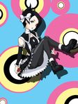  black_hair black_legwear bow gothic_lolita hair_bow holding holding_poke_ball lolita_fashion mai_(pokemon) pantyhose poke_ball pokemon pokemon_(game) pokemon_dppt psychemical solo 