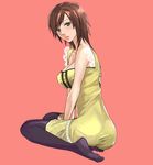  bad_id bad_pixiv_id brown_hair dress fatal_frame fatal_frame_4 feet green_eyes lips minazuki_ruka nazumi_(sepaseri) pantyhose short_hair solo 