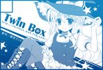  bad_id bad_pixiv_id blue boots braid circle_cut english hat hat_tip kirisame_marisa long_hair monochrome short_sleeves smile solo sousouman star thighhighs touhou zettai_ryouiki 