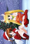  christmas fate_testarossa mahou_shoujo_lyrical_nanoha okuda_yasuhiro pantsu screening takamachi_nanoha 