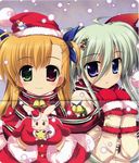  christmas crease einhart_stratos fixme fujima_takuya heterochromia mahou_shoujo_lyrical_nanoha mahou_shoujo_lyrical_nanoha_vivid vivio 