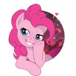  &lt;3 2016 alpha_channel blue_eyes blush cutie_mark earth_pony equine female feral friendship_is_magic fur hair hooves horse looking_at_viewer mammal multiverseequine my_little_pony pink_hair pinkie_pie_(mlp) pony simple_background smile solo space transparent_background 