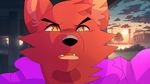  black_nose canine confusion daflummify facing-viewer five_nights_at_freddy&#039;s fox foxy_(fnaf) inner_ear_fluff invalid_tag mammal open_mouth pyrocynical raised_eyebrows sunset video_games yellow_eyes 