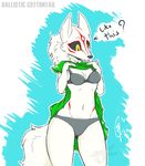  2016 amaterasu anthro ballistic-cottontail black_nose black_sclera bra breasts canine capcom cheek_tuft cleavage clothed clothing clothing_lift deity dialogue digital_media_(artwork) dress dress_lift english_text eye_markings facial_markings female fingers front_view fur green_bottomwear green_topwear grey_bottomwear grey_topwear looking_down mammal markings midriff navel panties portrait red_markings signature simple_background solo standing text thick_thighs three-quarter_portrait tuft underwear video_games watermark white_fur white_tail wolf yellow_eyes ōkami 