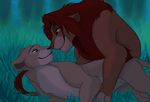  canon_couple cuddling deviantart disney duo feline female feral feral_on_feral fur lion luca lying male male/female mammal nala romantic romantic_couple simba the_lion_king 