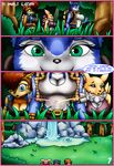  2016 anthro armpits big_breasts breasts camping canine chipmunk cleavage clothed clothing comic dialogue digimon english_text female female/female fox happyanthro hi_res krystal mammal nintendo open_mouth renamon rodent sally_acorn sonic_(series) star_fox text video_games 