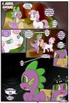  2016 absurd_res comic dialogue dragon english_text equine female feral friendship_is_magic hi_res horn male mammal my_little_pony saurian_(artist) spike_(mlp) sweetie_belle_(mlp) text unicorn 