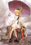  cleavage dress edna kamisa tales_of tales_of_zestiria umbrella 