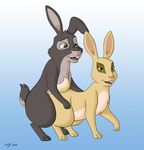  2016 all_fours buckteeth cute doggystyle female feral from_behind_position gradient_background hawkbit lagomorph long_ears making_love male male/female mammal open_mouth orgasm penetrated penetration pose primrose rabbit sex simple_background skateryena teeth watership_down 