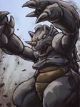  claws horn kurii_chasuke no_humans pokemon rhydon solo 