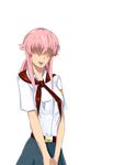  clothes gasai no_eyes pink_hair render solo tagme teeth yuno 