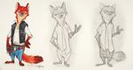  anthro canine clothed clothing cosplay disney fox half-closed_eyes hand_in_pocket male mammal monoflax nick_wilde simple_background star_wars white_background zootopia 