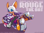  2008 animal_ears artist_name bat_ears bat_wings character_name copyright_name dated floral_print furry gloves ground_vehicle j-fujita looking_back motor_vehicle motorcycle non-web_source purple_background rouge_the_bat sega smile solo sonic_riders sonic_the_hedgehog tail wings 