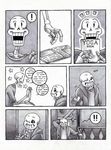 ! animated_skeleton blush bone book clothing comic dialogue english_text male monochrome papyrus_(undertale) sans_(undertale) skeleton star text undead undertale unknown_artist video_games yoga 