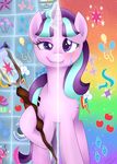  2016 = blush cutie_mark equine female feral friendship_is_magic horn levitation mammal my_little_pony scarlet-spectrum solo staff starlight_glimmer_(mlp) tears unicorn 