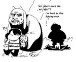  disturbed protagonist_(undertale) sans_(undertale) sweat text toriel undertale video_games 