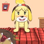  all_fours animal_crossing brother digby_(animal_crossing) doggystyle erection from_behind_position incest isabelle nintendo sex sibling sister sl350 video_games 