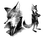  black_fur black_nose bottons canine clock clothing coat disney fox fur mammal necktie nick_wilde uujudoes zootopia zootopida 