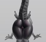  alien alien_(franchise) anus bent_over black_claws black_scales black_skin butt claws female napalm_express presenting presenting_hindquarters pussy scales xenomorph 