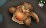  2016 aaliyah_(oc) anthro belly belly_expansion belly_inflation big_belly cum cum_in_pussy cum_inflation cum_inside female flat_chested fur inflation j5furry mammal money mustelid navel otter outside prostitution public public_use tip 