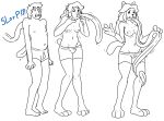  absurdly_long_tongue annoyed anthro breasts clothed clothing digital_media_(artwork) female gender_transformation hair hi_res holding_tongue human hyper hyper_tongue licking line_art long_hair long_tongue male mammal mtf_transformation multi_ear nipples prehensile_tongue prurientpie shocked standing tail_growth tem temmie_(undertale) tongue tongue_growth tongue_out topless transformation undertale underwear_only video_games 