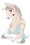  blue_eyes brown_hair furry horse long_hair powderkona 