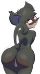  alolan_rattata anthro anthrofied backsack balls blush buckteeth butt looking_back male mammal naughty_face nude otto0ttsy raised_tail rear_view rodent solo standing teeth tongue tongue_out 