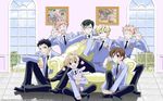  fujioka_haruhi haninozuka_mitsukuni hitachiin_hikaru hitachiin_kaoru morinozuka_takashi ootori_kyoya ouran_high_school_host_club suou_tamaki twins 