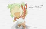  azuma_kiyohiko food koiwai_yotsuba lobster white yotsubato! 