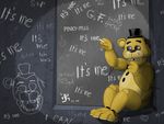  2016 animatronic anthro bear digital_media_(artwork) five_nights_at_freddy&#039;s glowing glowing_eyes golden_freddy_(fnaf) machine mammal pinkypills_(artist) robot video_games 