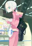  1girl alternate_costume alternate_hairstyle amiami female hair_ornament homika_(pokemon) hoodie oekaki pokemon slowpoke solo sweatpants white_hair 