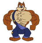  5926832yairo_(artist) big_muscles canine clothing erection male mammal muscular penis solo wolf wuffle wuffle_(webcomic) 