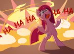  2014 blue_eyes cutie_mark earth_pony english_text equine explosion female feral fire friendship_is_magic fur hair horse insane mammal my_little_pony pink_fur pink_hair pinkamena_(mlp) pinkie_pie_(mlp) pony solo text thediscorded 