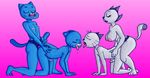  all_fours anal anal_penetration anthro blue_fur breasts cartoon_network cat crossover cum dildo eddie_puss eddie_puss&#039;_mom eyes_closed feline female fur group group_sex gumball_watterson incest male mammal mature_female mother mother_puss nicole_watterson nipples nude parent pegging penetration penis pink_background redout saliva sex sex_toy simple_background son strapon sweat tail_hold the_amazing_world_of_gumball the_complex_adventures_of_eddie_puss tongue tongue_out webcomic white_fur 
