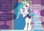  blush clothing comic desparation dialogue equine feces friendship_is_magic ft-sprite horse looking_back mammal messy my_little_pony panties pony pooping princess_celestia_(mlp) underwear 