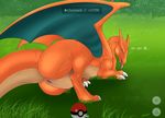  anus butt charizard dragon edit female feral hi_res kaeku nintendo pok&eacute;ball pok&eacute;mon pok&eacute;mon_go pose presenting presenting_hindquarters pussy reptile scalie solo teasing video_games wings 