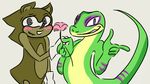  bandolute fan_character gecko gex gex_(series) green_scales lizard reptile scales scalie 